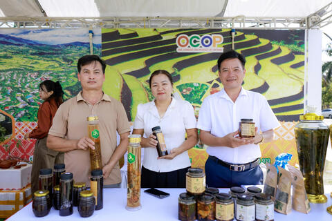 XÃ BUM NƯA THAM GIA QUẢNG BÁ, GIỚI THIỆU SẢN PHẨM OCOP TẠI HỘI THẢO KHOA HỌC “SÂM LAI CHÂU – TINH HOA ĐẠI NGÀN”